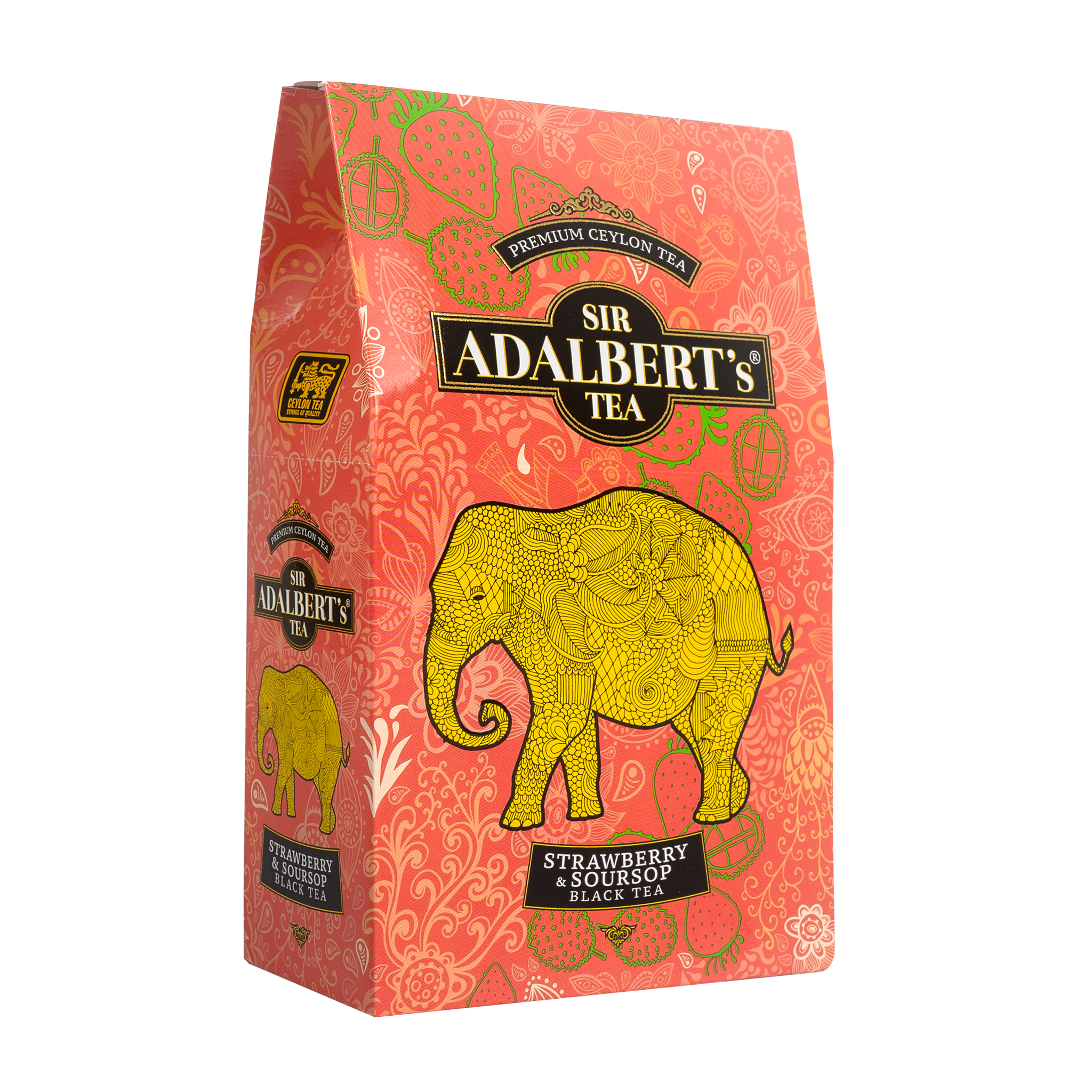 Adalbert's Tea STRAWBERRY & SOURSOP liściasta - 80g pouch
