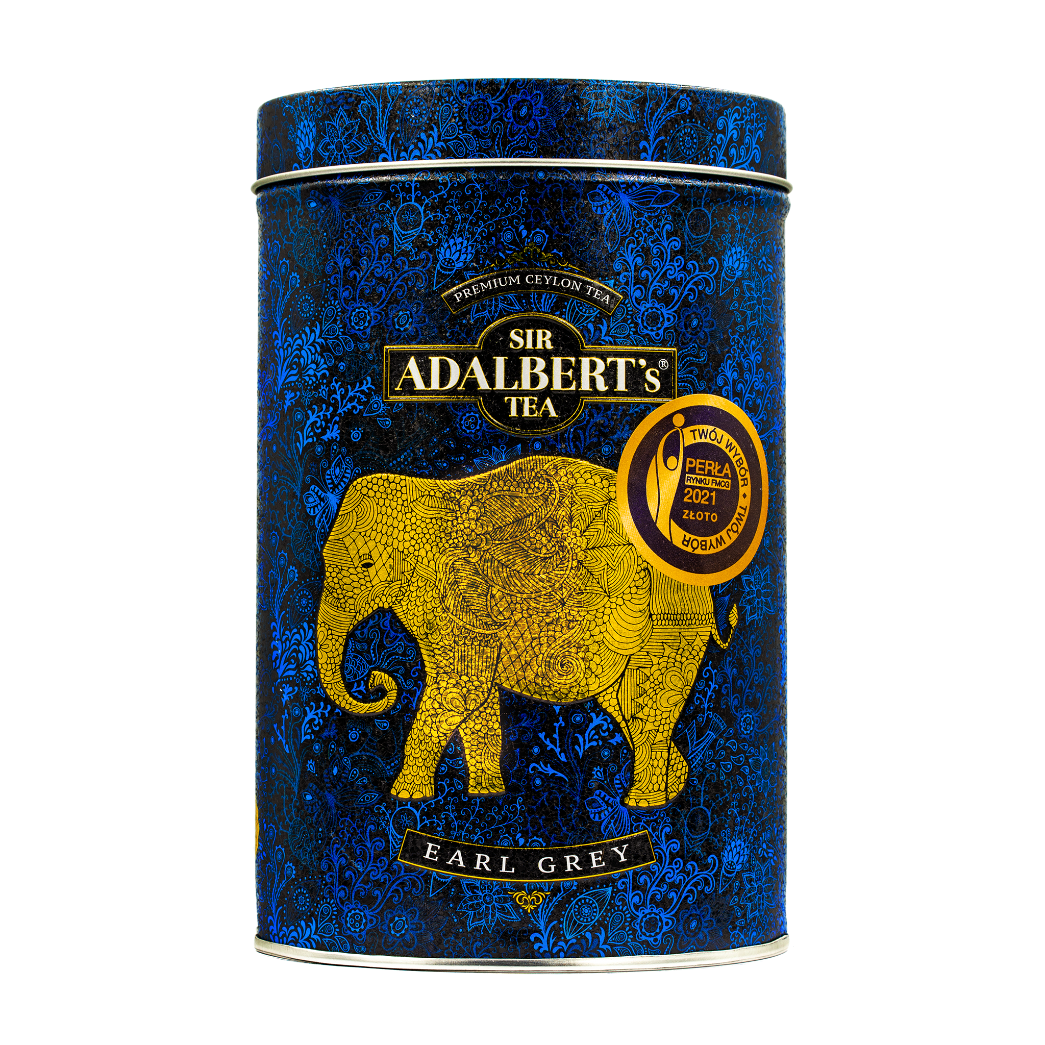 Adalbert's Tea EARL GREY - Liściasta 110g w puszce - Sir Adalbert's Tea front