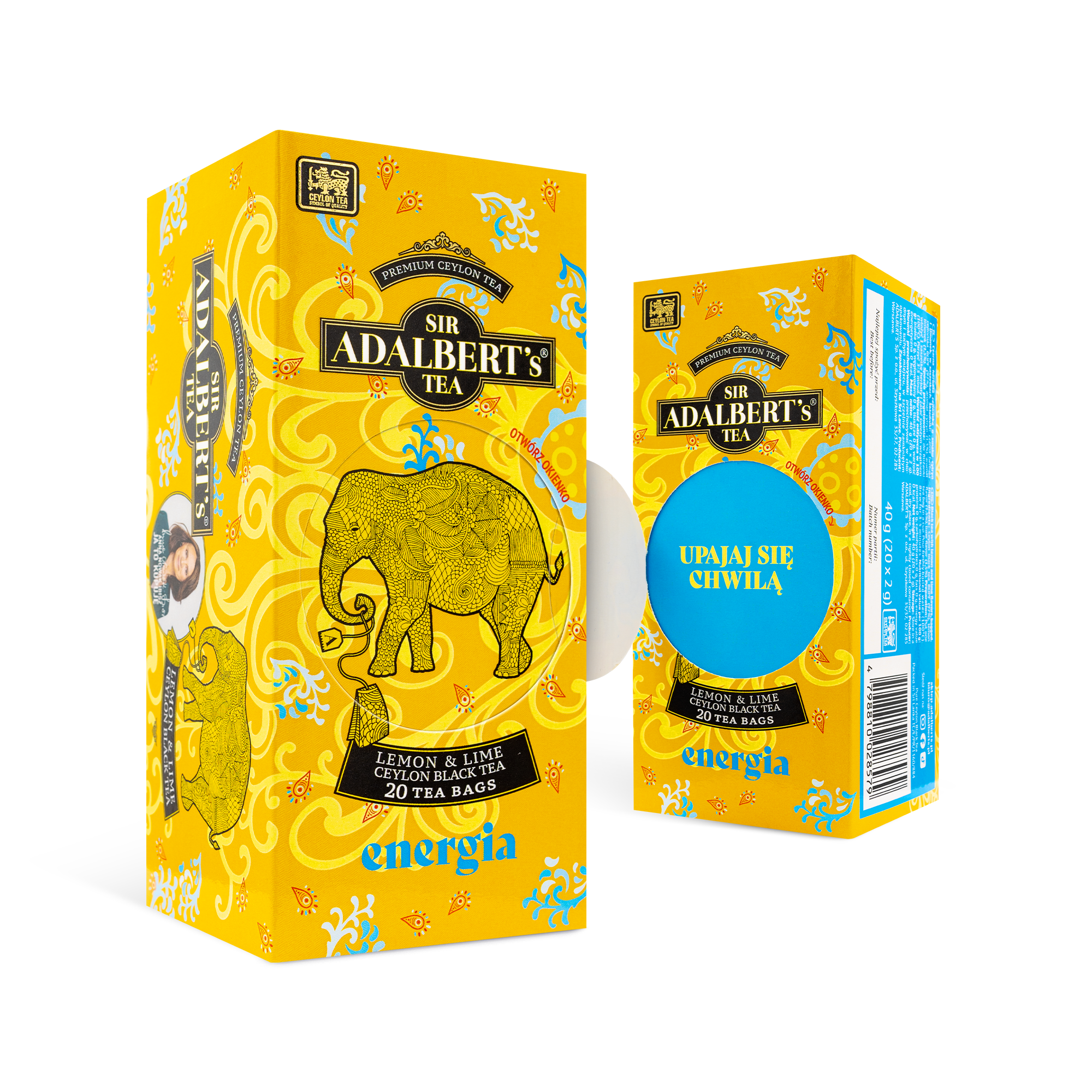 Adalbert's Tea Lemon & Lime ENERGIA - saszetki 40g