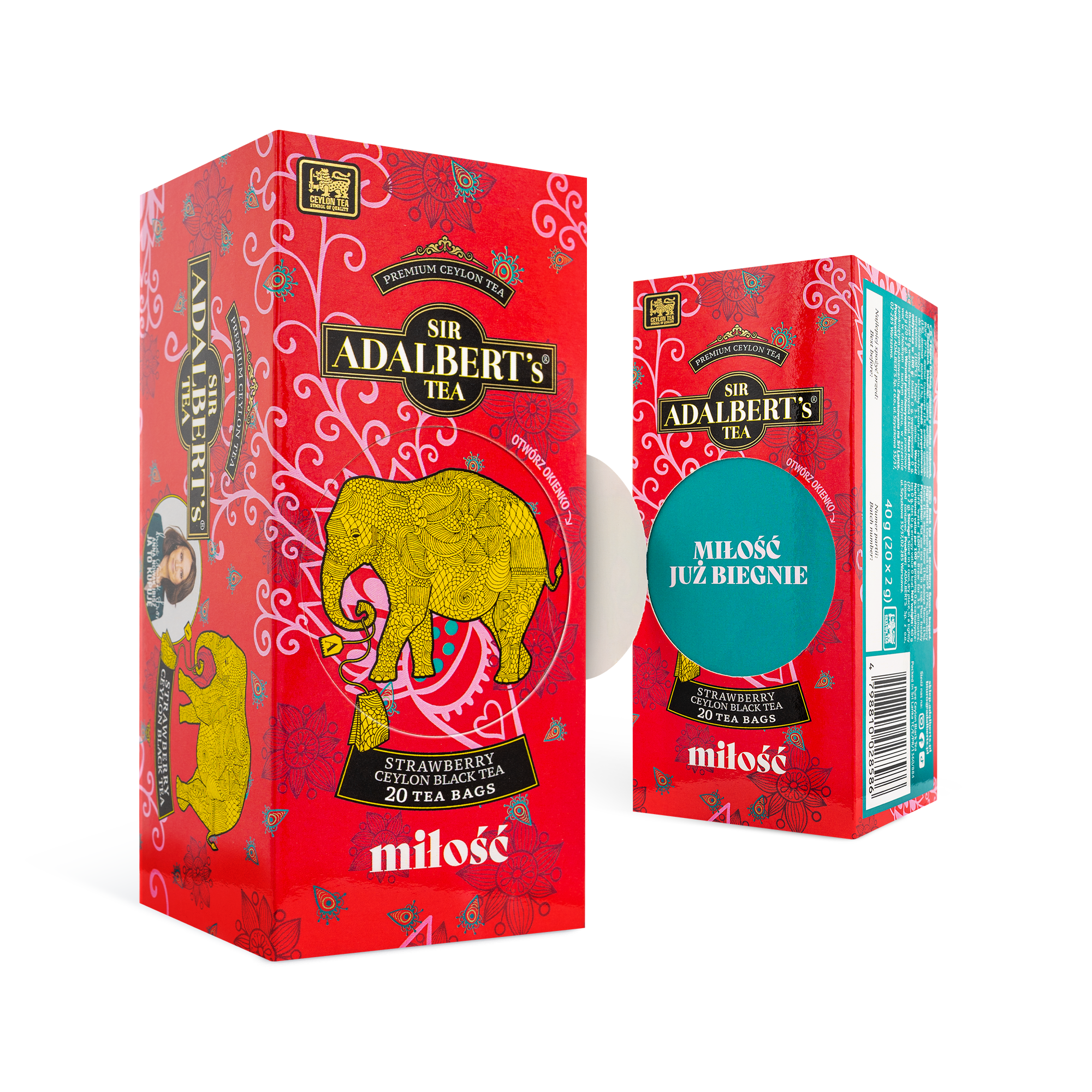Adalbert's Tea Strawberry MIŁOŚĆ - saszetki 40g